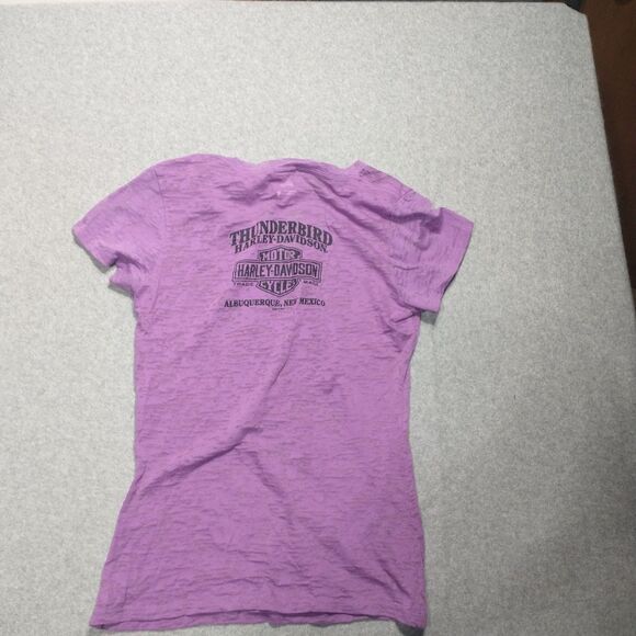 HARLEY DAVIDSON *Midnight Bird* Foil Burnout Top Shirt Medium . - Picture 6 of 6